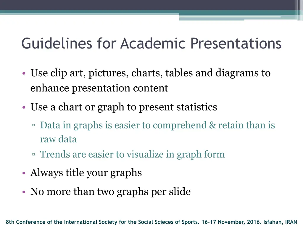 guidelines for academic presentations 2