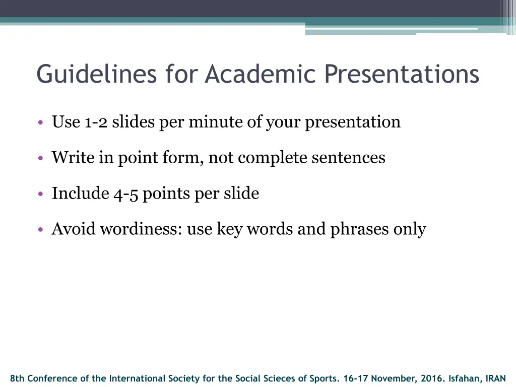 guidelines for academic presentations 3