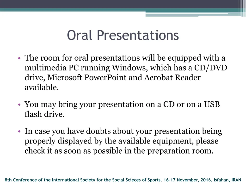 oral presentations 1