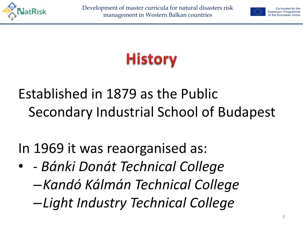development of master curricula for natural 2