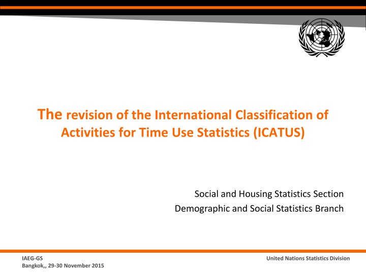 the revision of the international classification