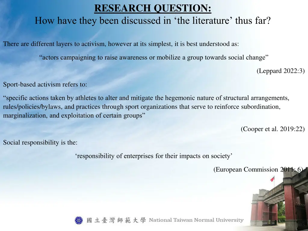 research question 1