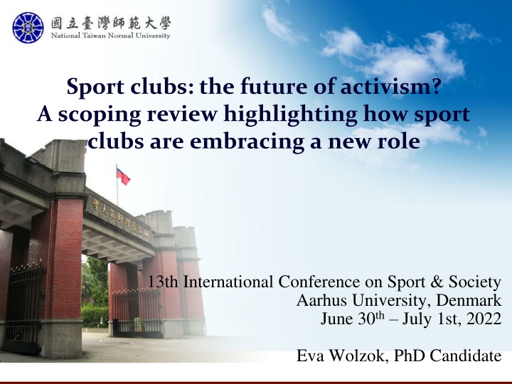 sport clubs the future of activism a scoping