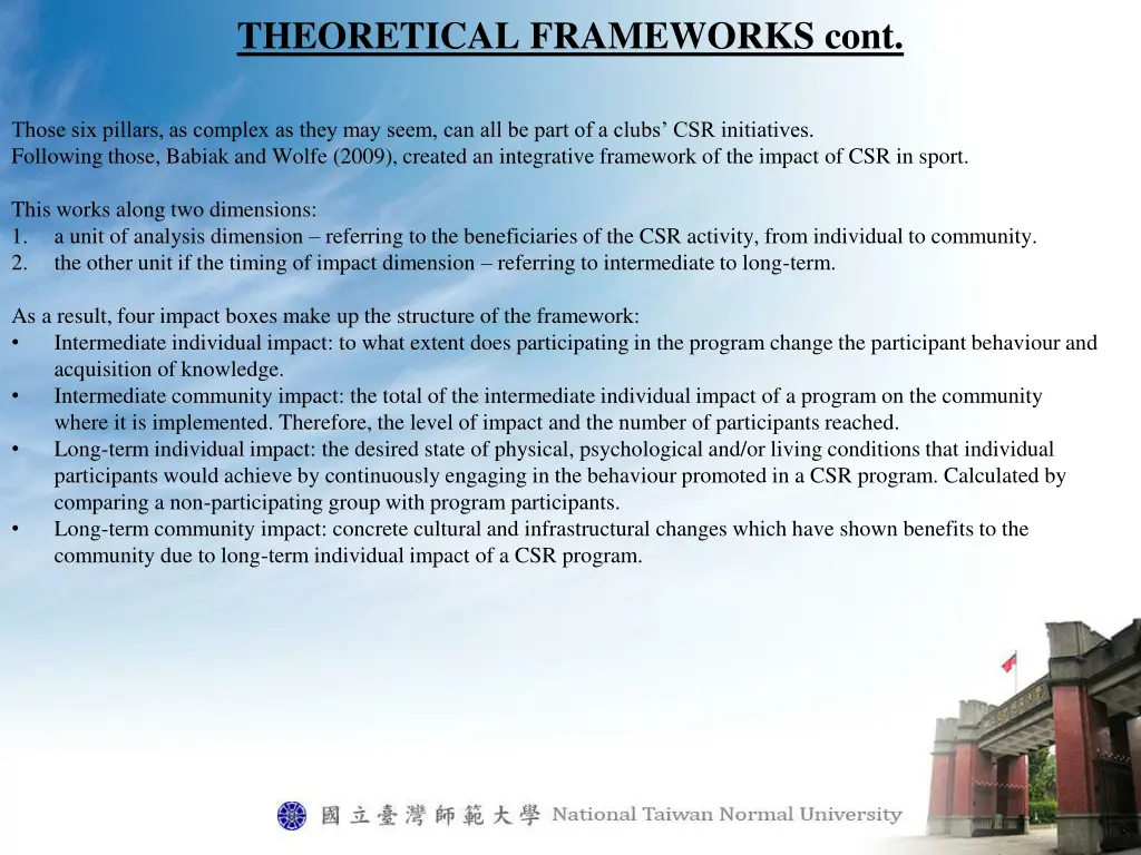 theoretical frameworks cont