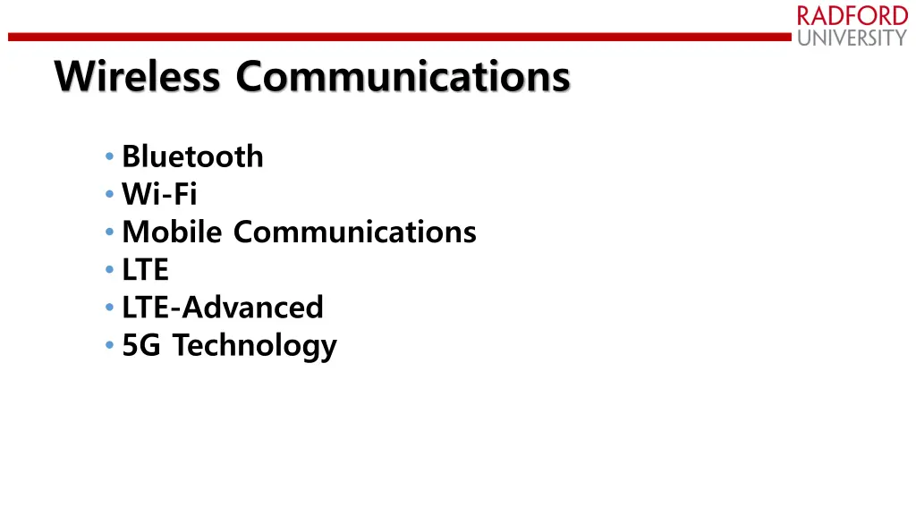 wireless communications