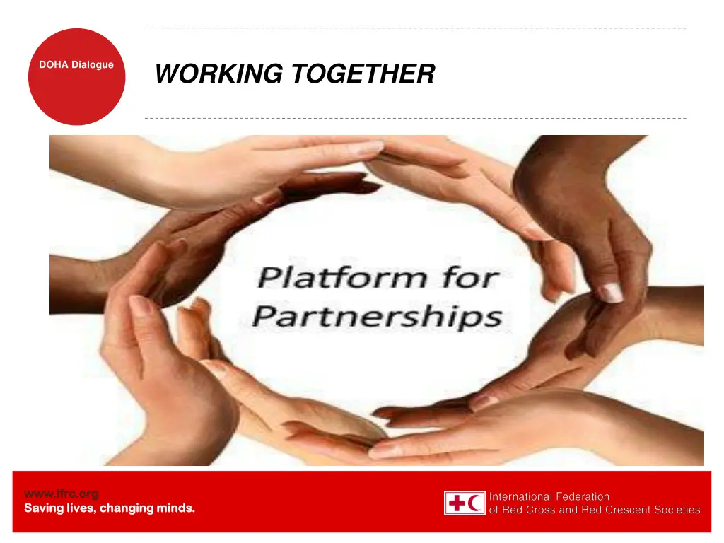 working together