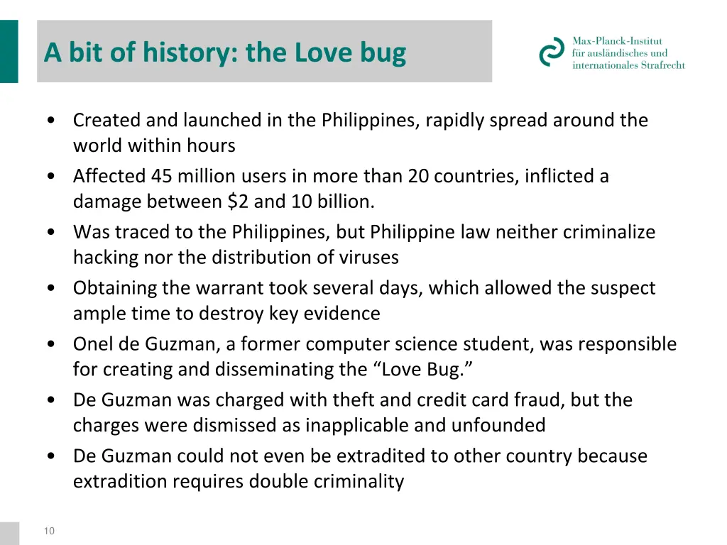 a bit of history the love bug