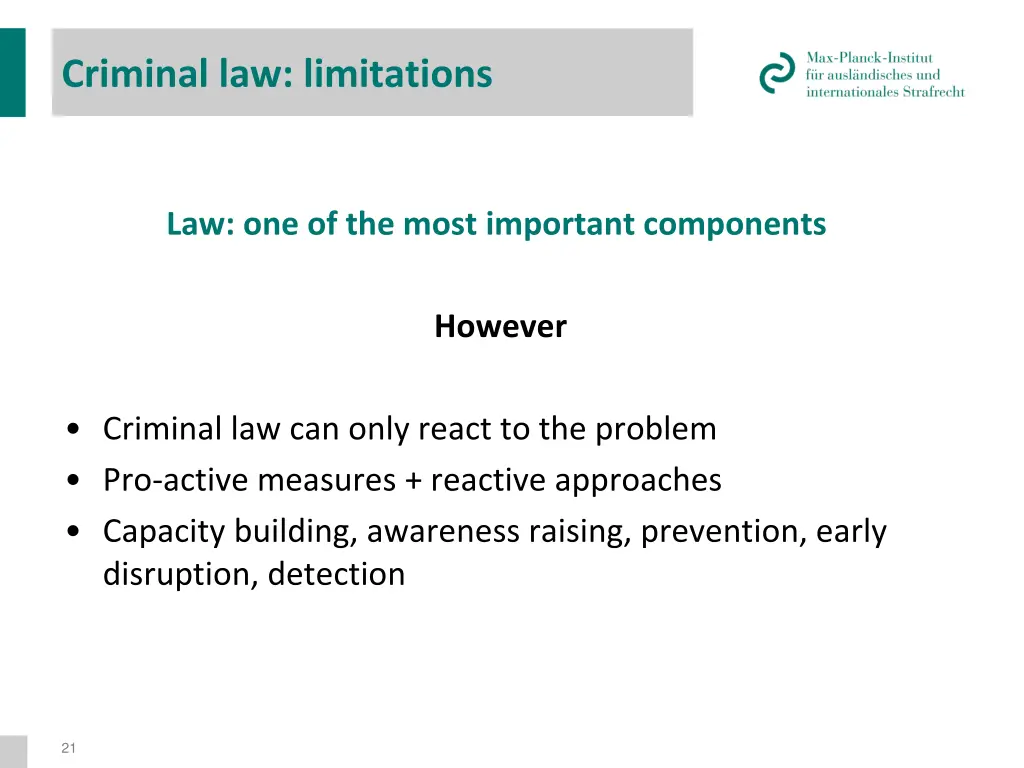 criminal law limitations