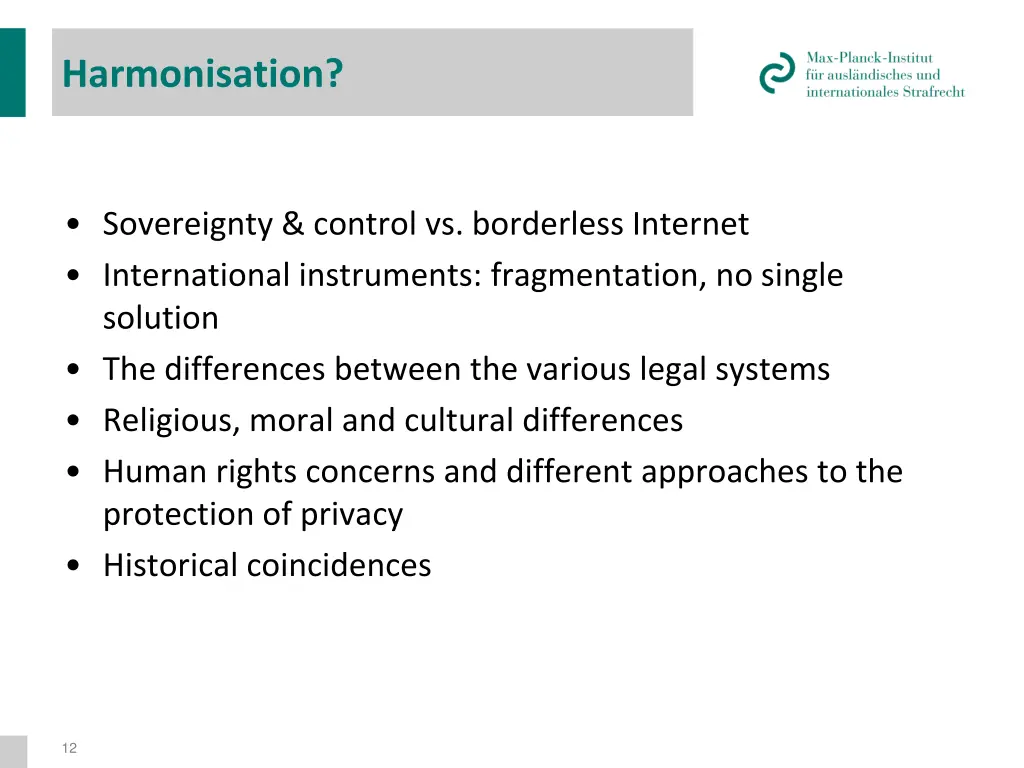 harmonisation