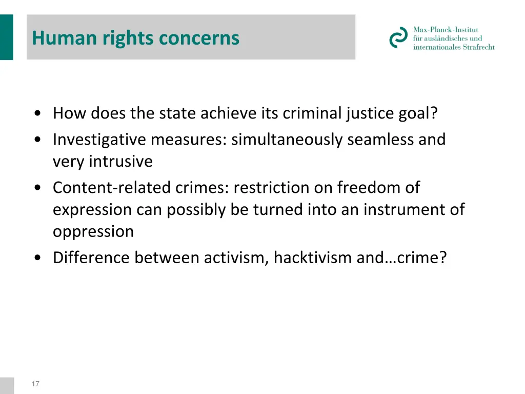human rights concerns