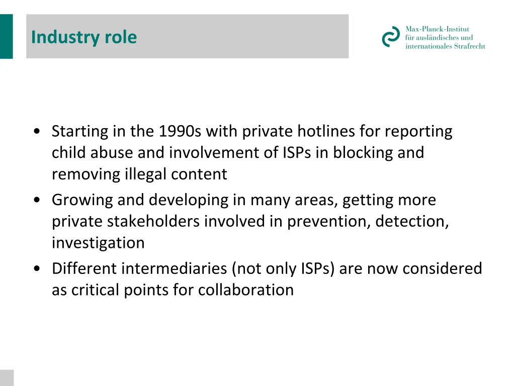 industry role