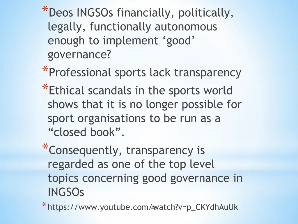 deos ingsos financially politically legally