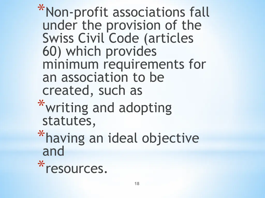 non profit associations fall under the provision