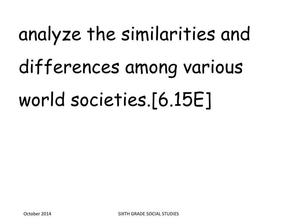 analyze the similarities and differences among