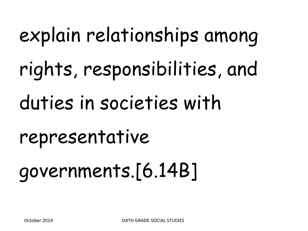 explain relationships among rights