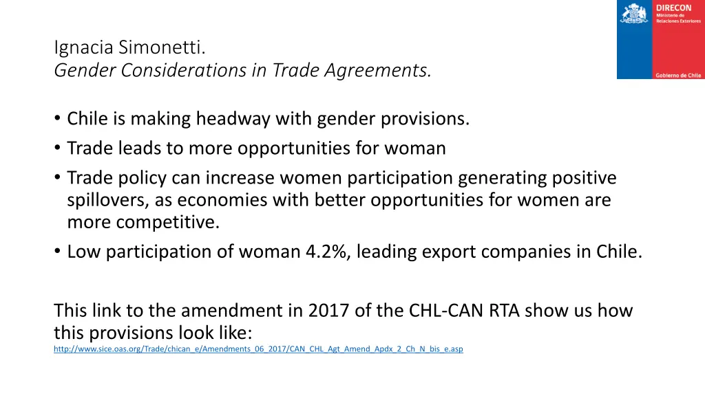 ignacia simonetti gender considerations in trade
