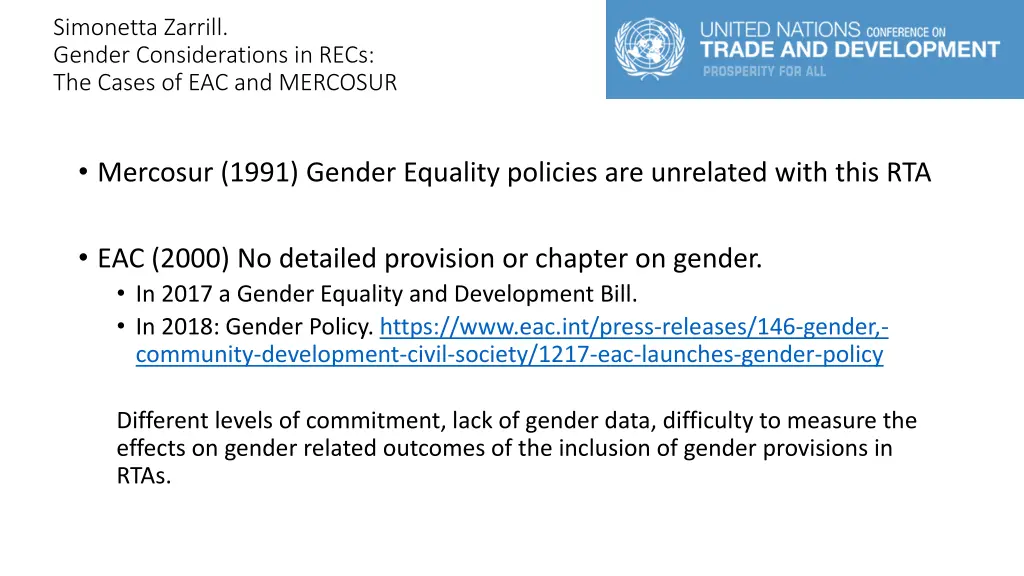 simonetta zarrill gender considerations in recs
