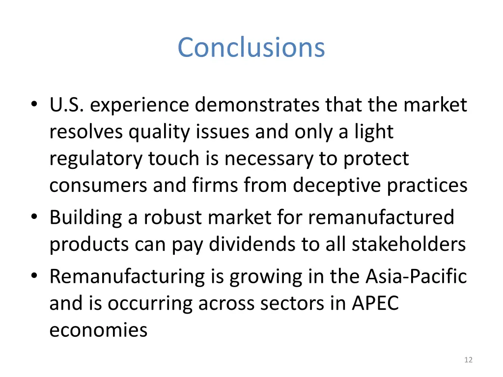 conclusions