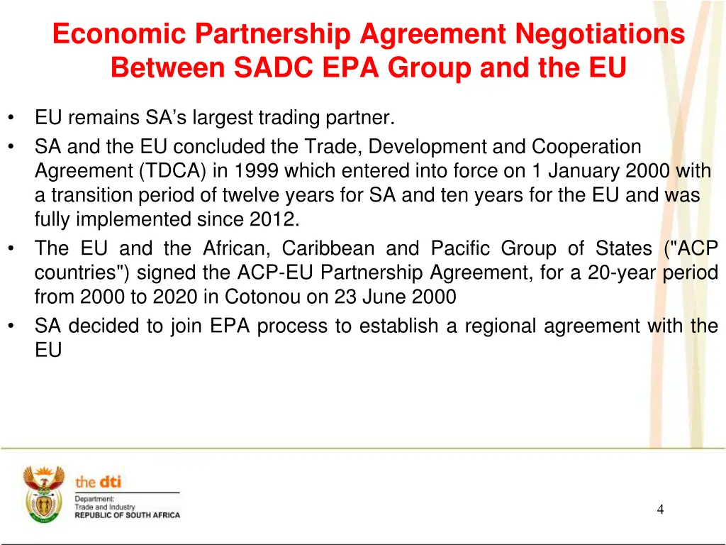 economic partnership agreement negotiations