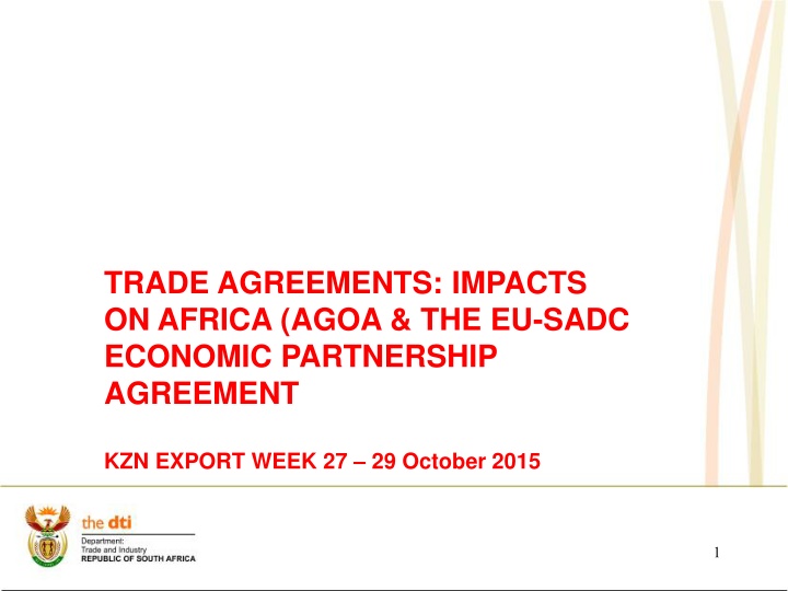 trade agreements impacts on africa agoa