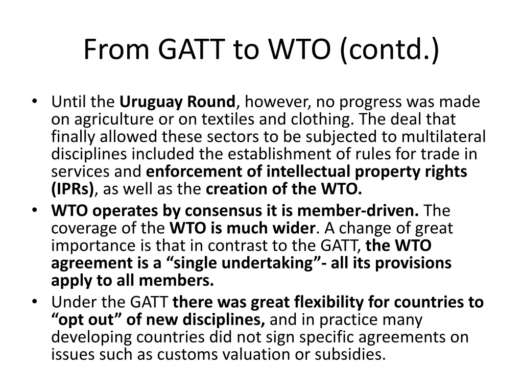 from gatt to wto contd