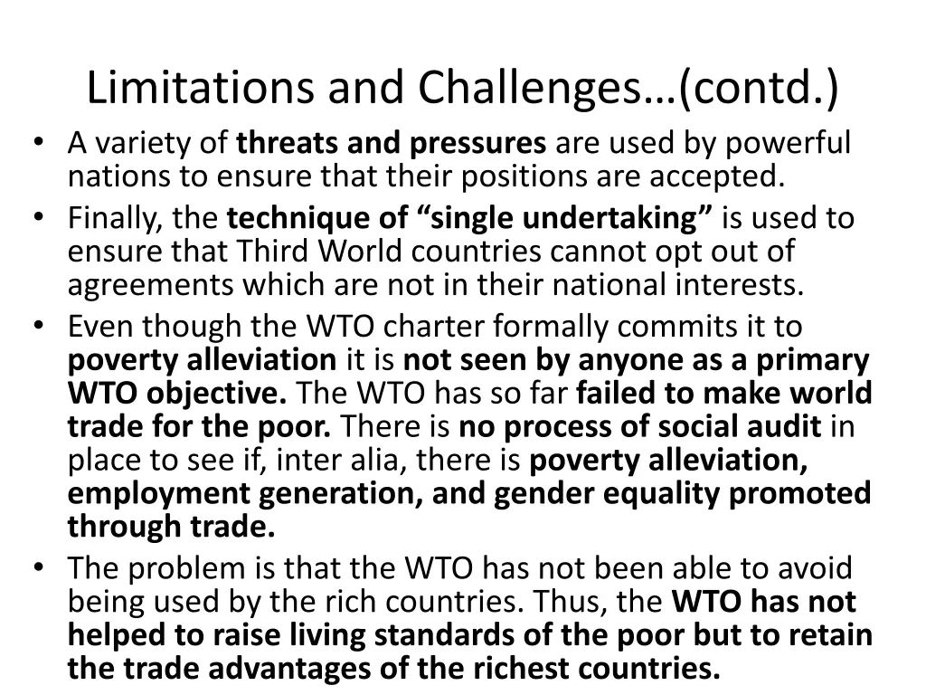 limitations and challenges contd a variety