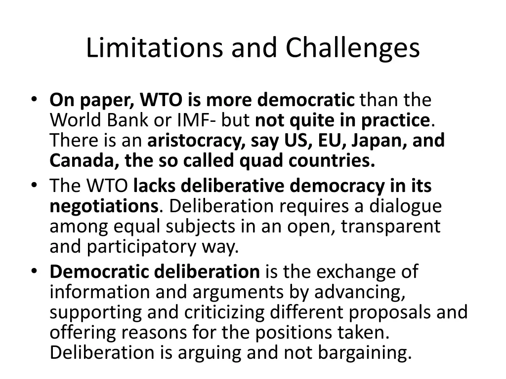 limitations and challenges