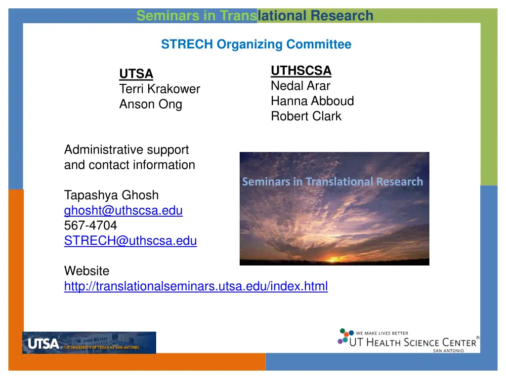 seminars in translational research 1