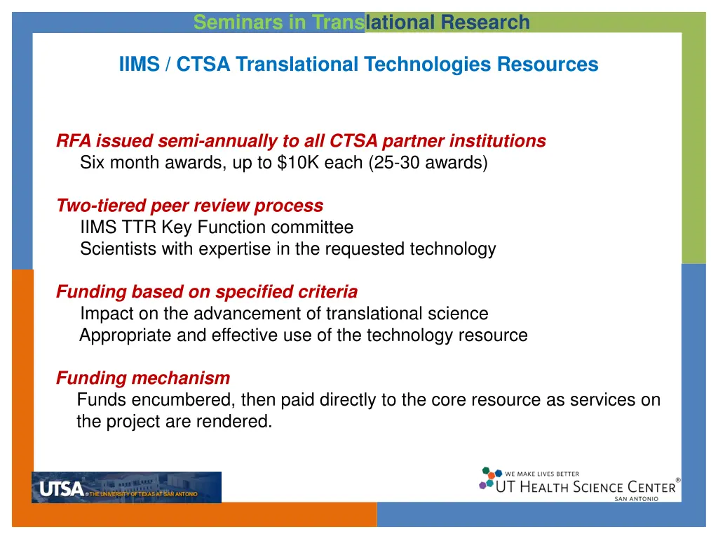 seminars in translational research 11
