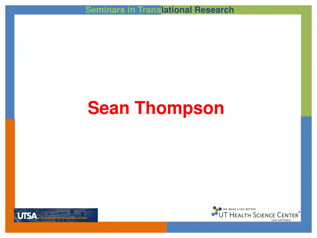 seminars in translational research 18