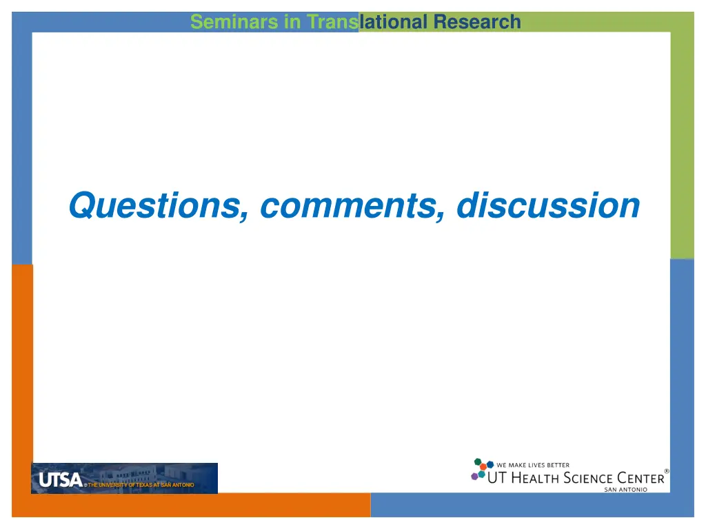 seminars in translational research 20