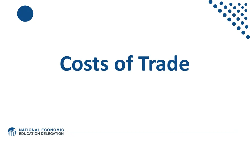 costs of trade