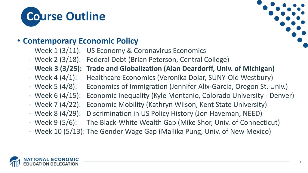 course outline