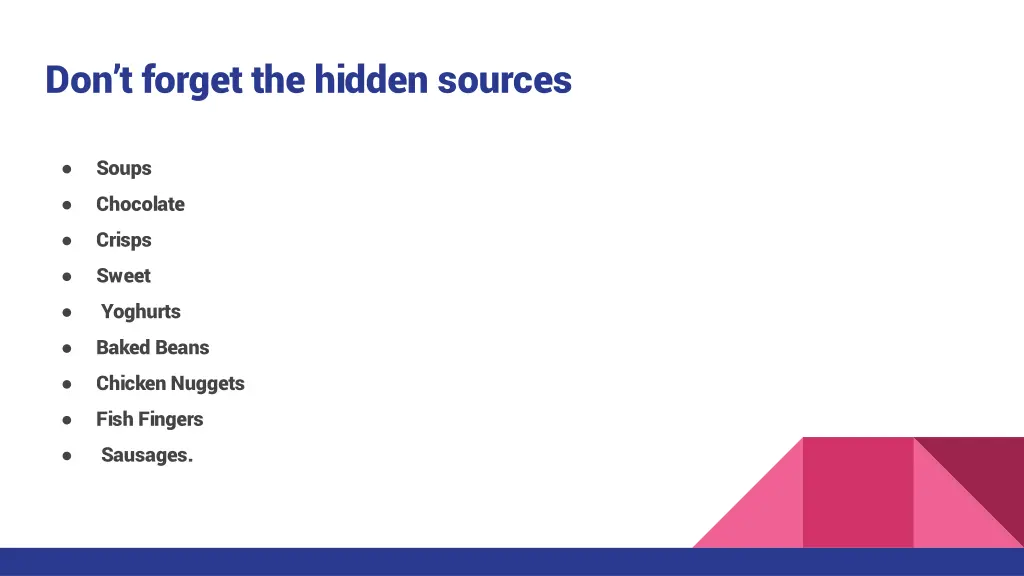 don t forget the hidden sources