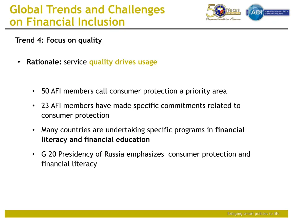 global trends and challenges on financial 5