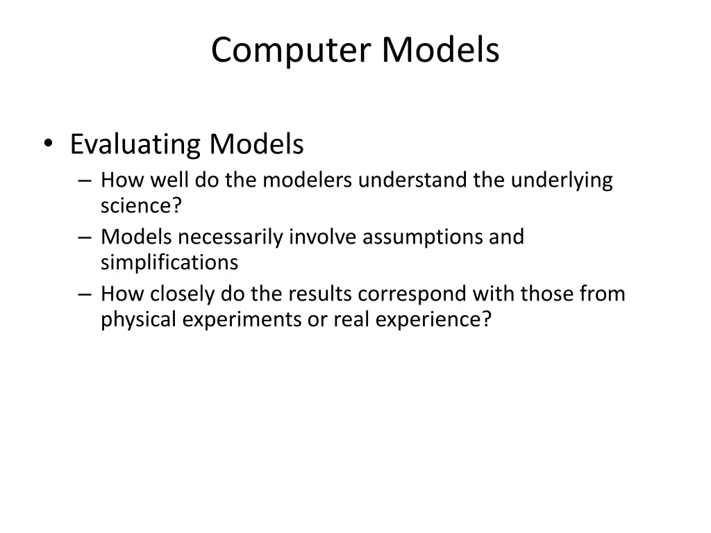computer models 1