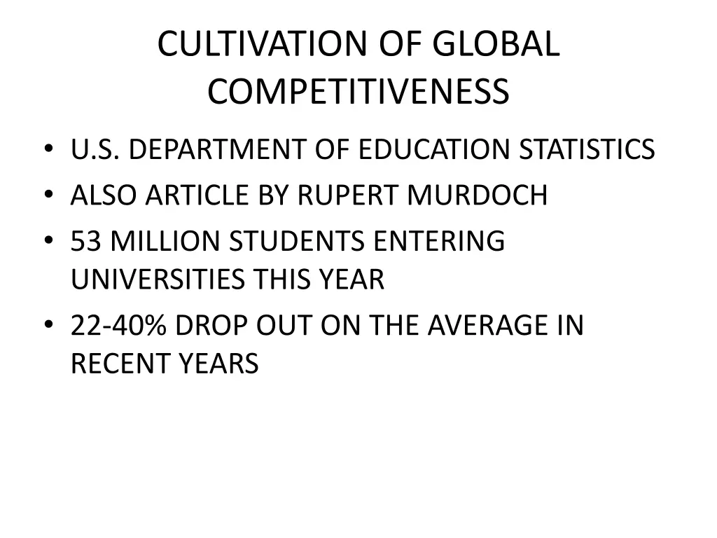 cultivation of global competitiveness 7