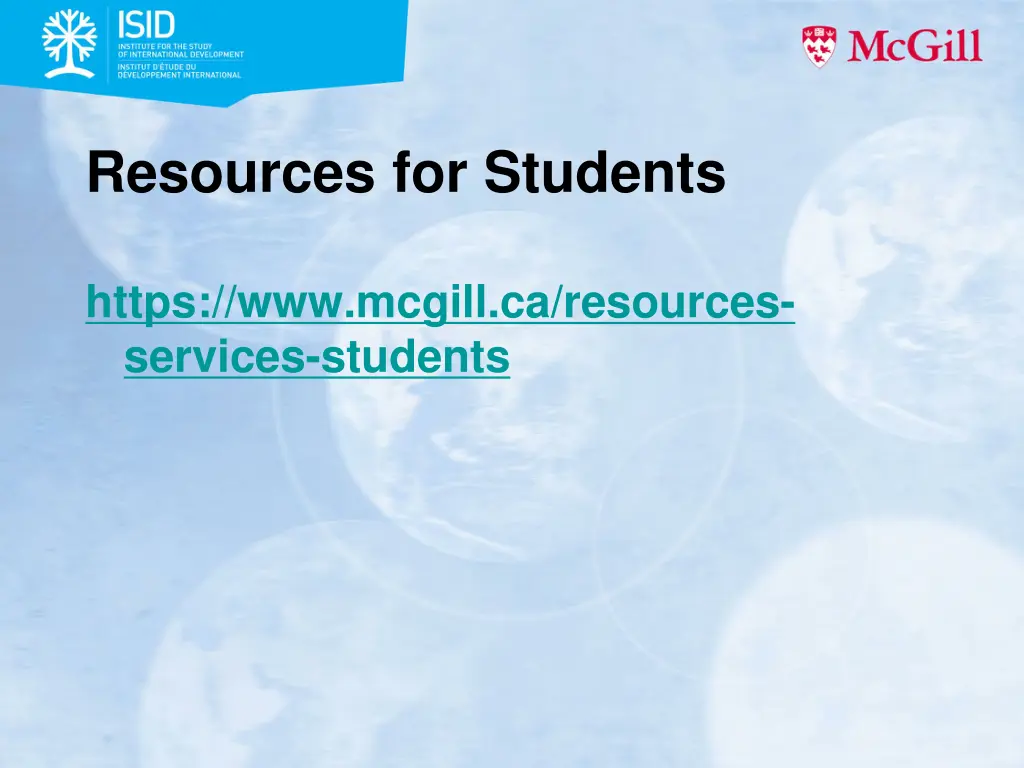 resources for students