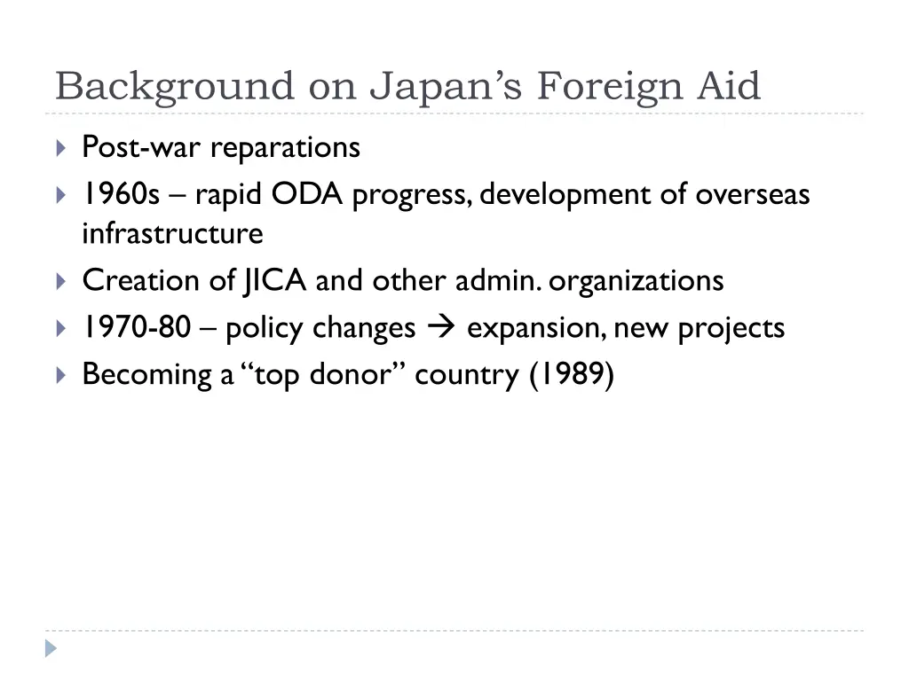 background on japan s foreign aid