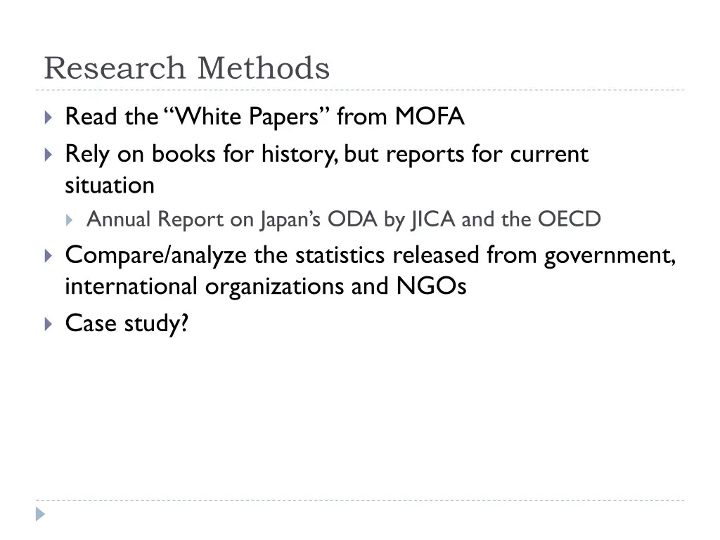 research methods