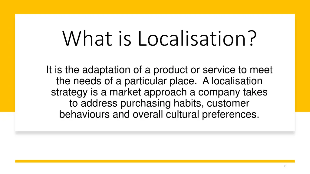 what is localisation