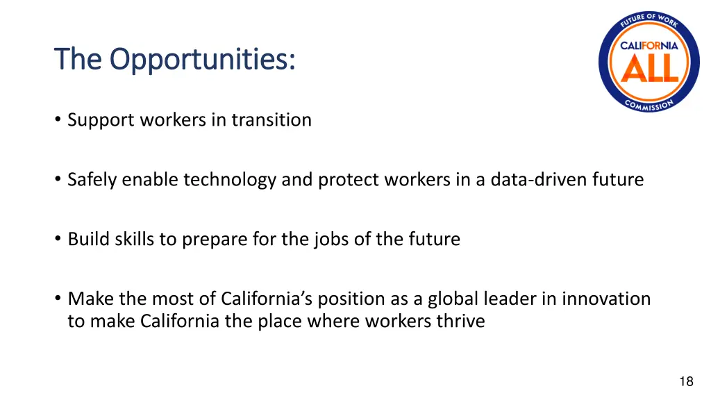 the opportunities the opportunities