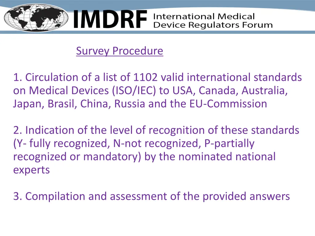 survey procedure