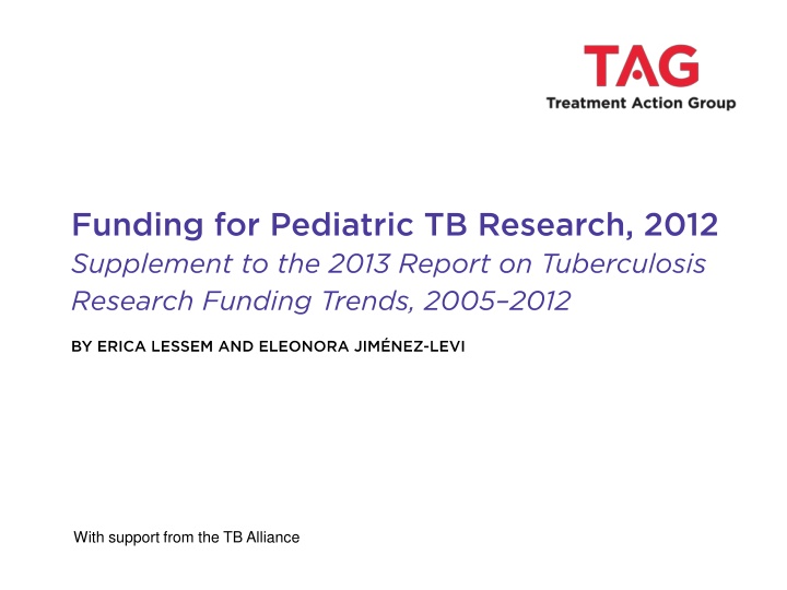 with support from the tb alliance