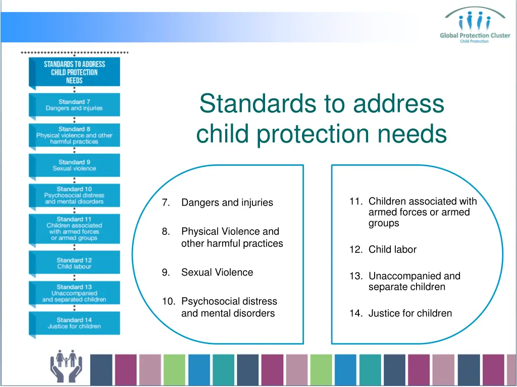 standards to address child protection needs