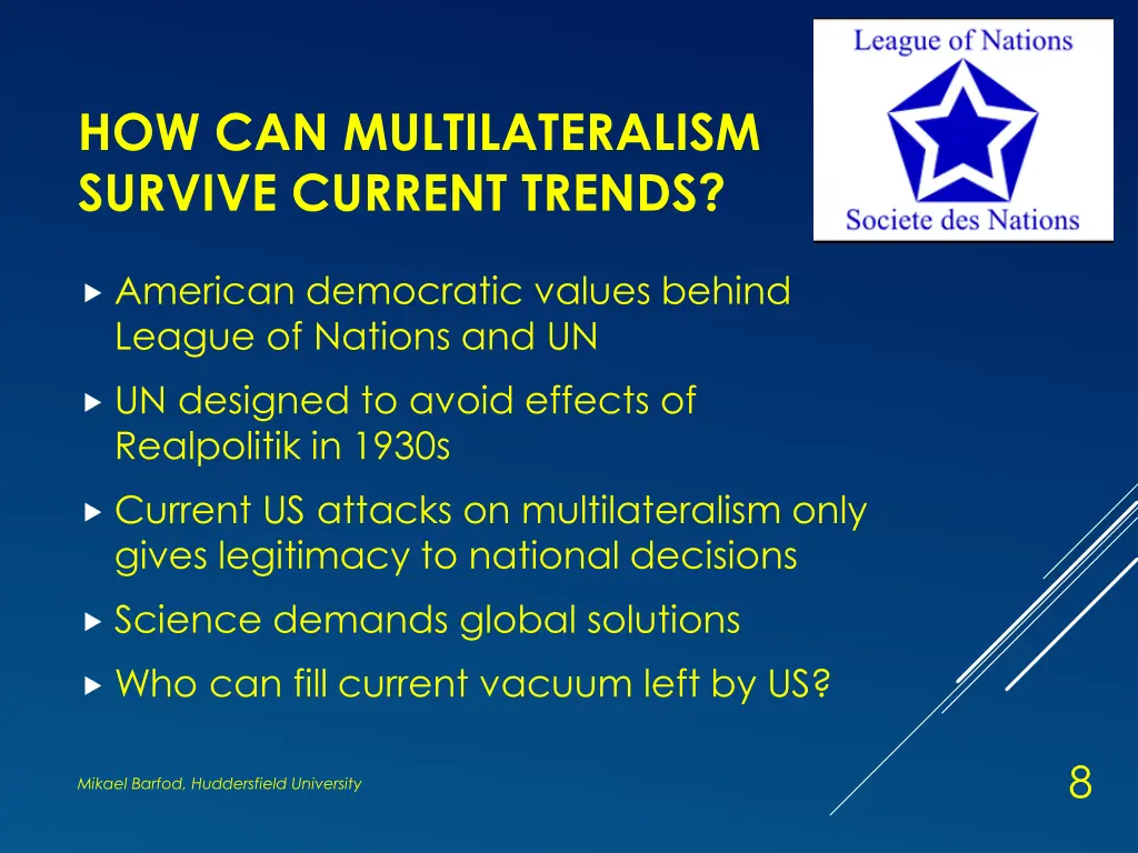 how can multilateralism survive current trends