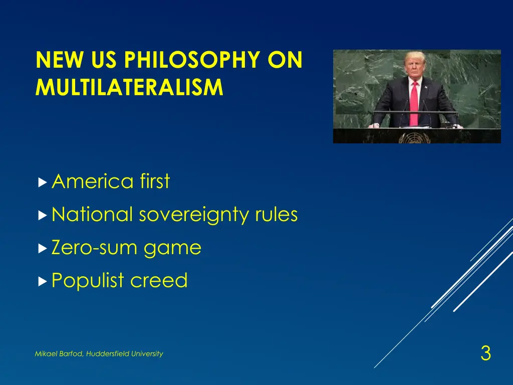 new us philosophy on multilateralism
