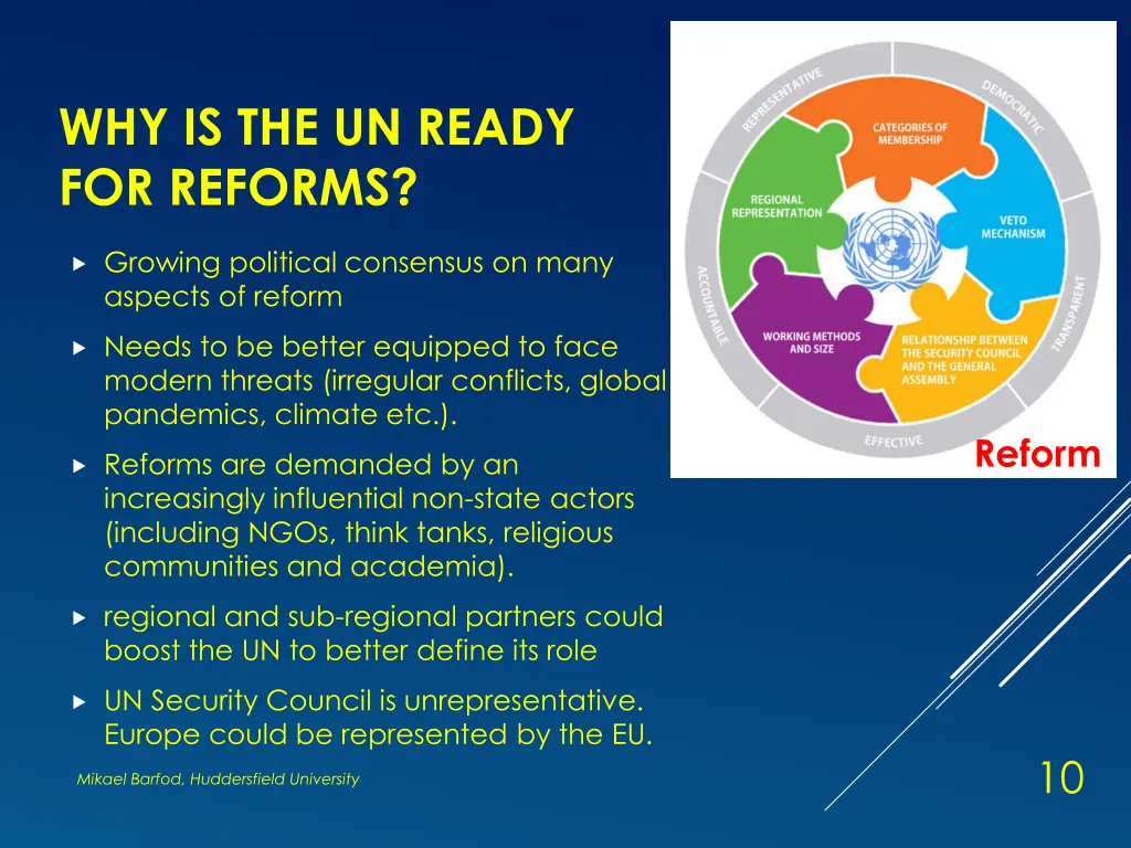 why is the un ready for reforms