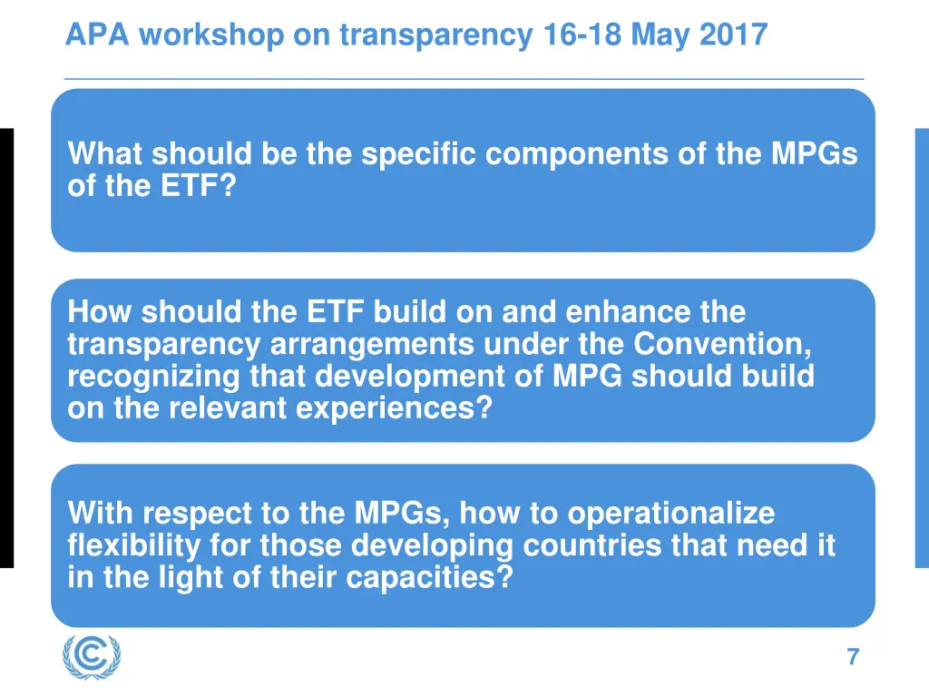apa workshop on transparency 16 18 may 2017