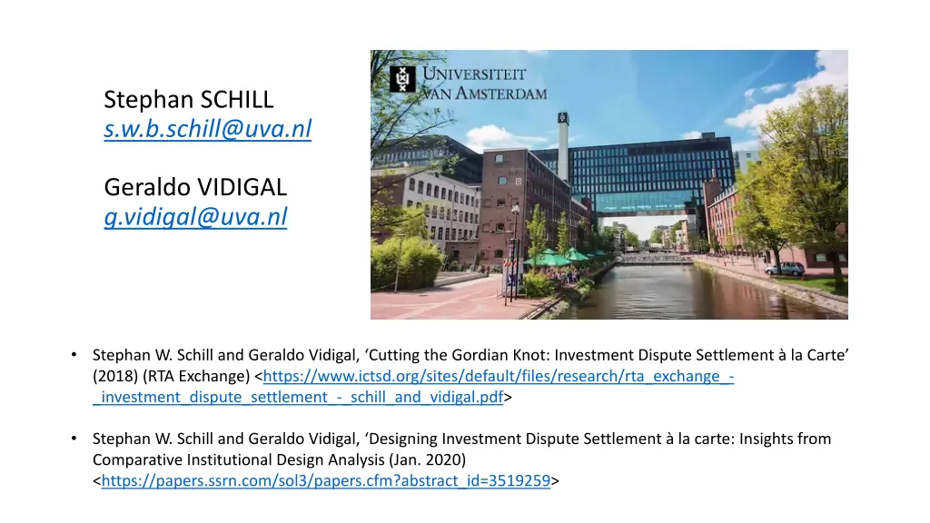 stephan schill s w b schill@uva nl
